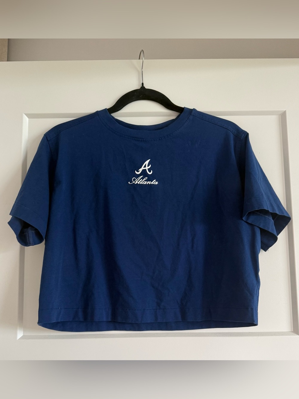 Atlanta Braves lululemon Women's All Yours Tee T-Shirt Small S Blue